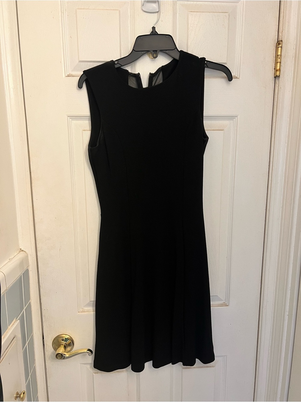 French Connection Classic Black Sleeveless A-Line Dress